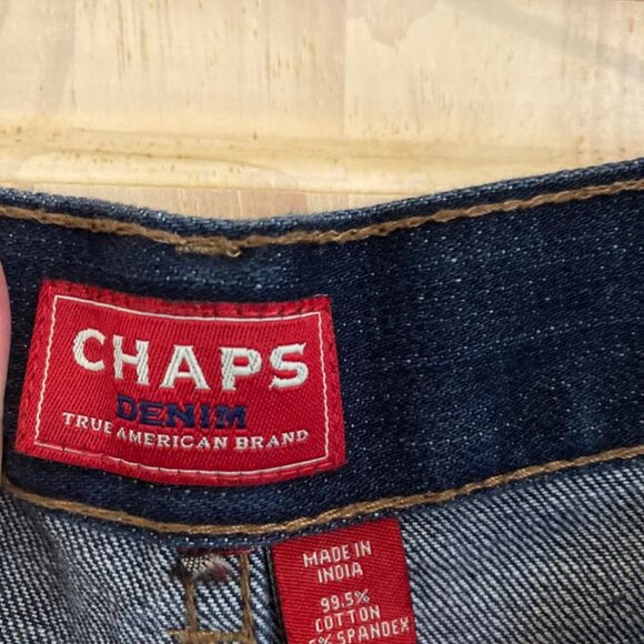 Men’s CHAPS Denim. 98% cotton. No size (see desc. for measurements. Like New. - Picture 3 of 9